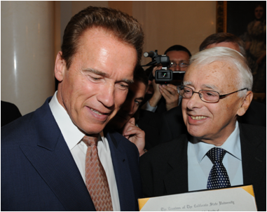 Arnold Schwarzenegger and Edvard Goyzman